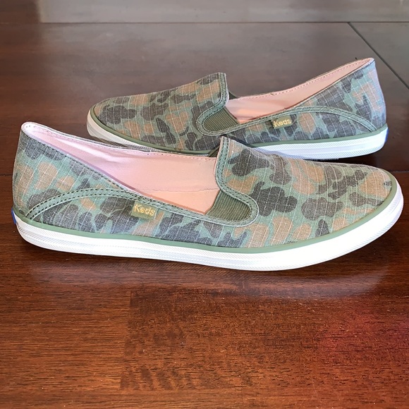 Keds Camo Canvas Slip on sneakers
